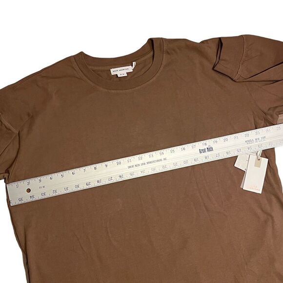 GOOD AMERICAN Sweatshirt Womens M/L Brown BOYFRIEND PUTTY Relaxed Sweater Lounge - Picture 7 of 15